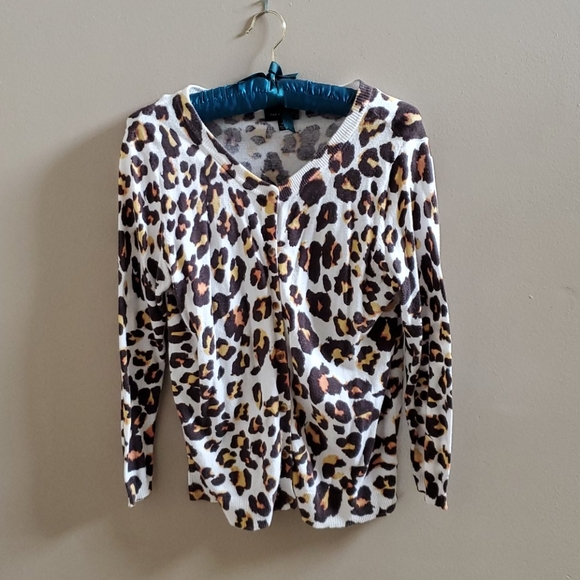 The Limited Sweaters - Animal print cardigan